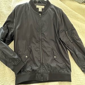 H&M Navy Men’s Bomber Jacket, Size Large
